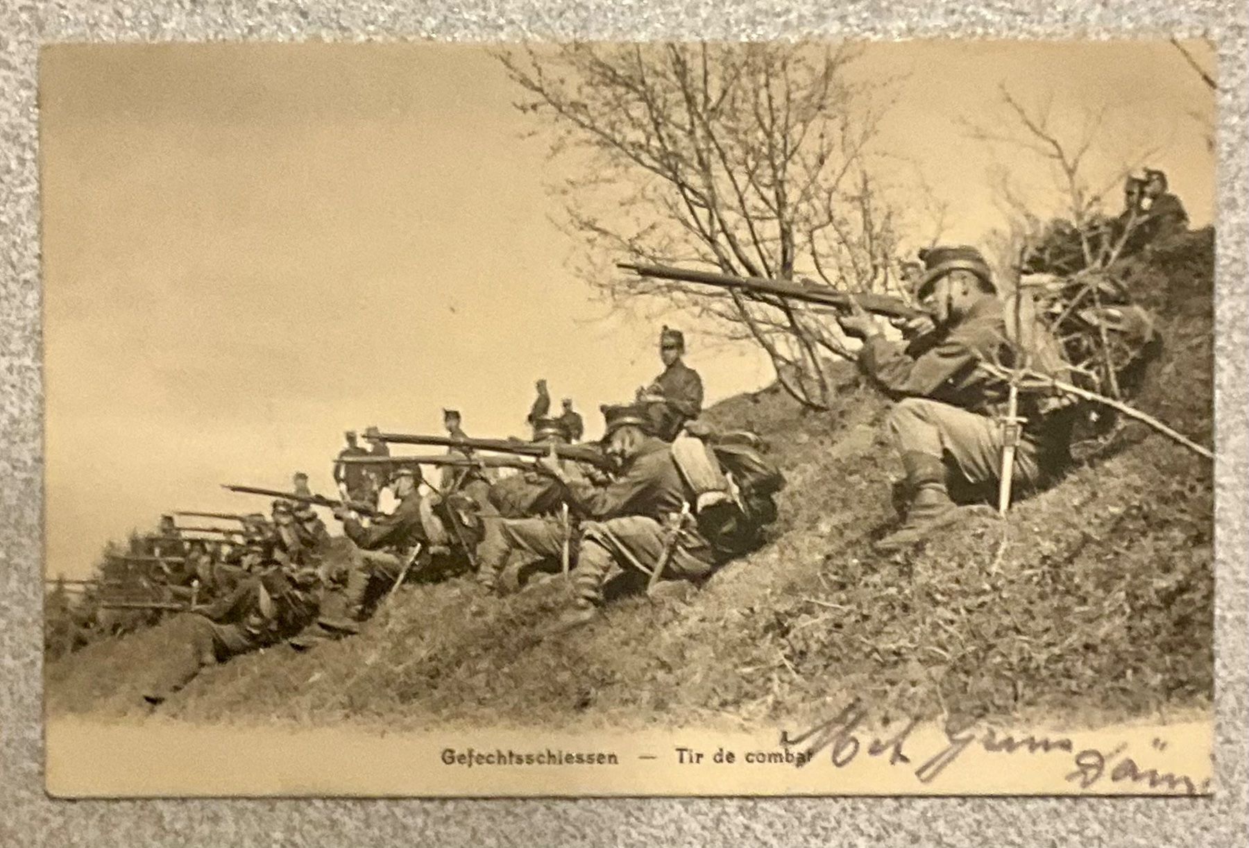 Cartoline postali: SCHWEIZER ARMEE GEFECHTSCHIESSEN , Waffenplatz Luzern, 1910 – Usato da schlieren venduto da Retton