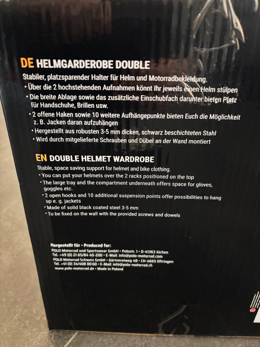 Porte manteau: Helmgarderobe Hi-Q Tools – Neuf avec emballage d'origine à Mühlethurnen par PaescuM26 2