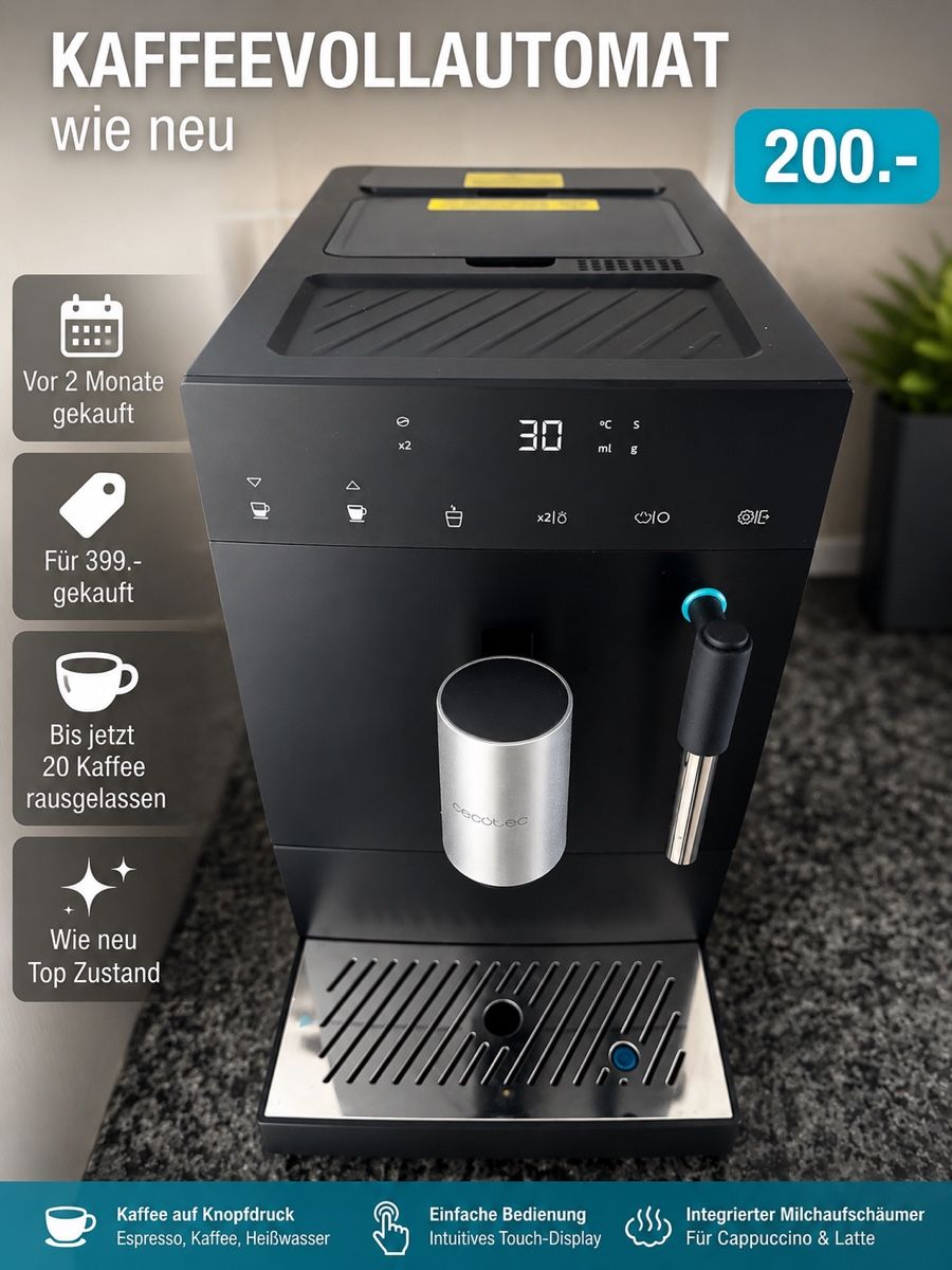 Macchine per caffè & Macchine per espresso: Kaffeevollautomat Cecotec wie neu. – Usato da Niederbipp venduto da Cc2023 1