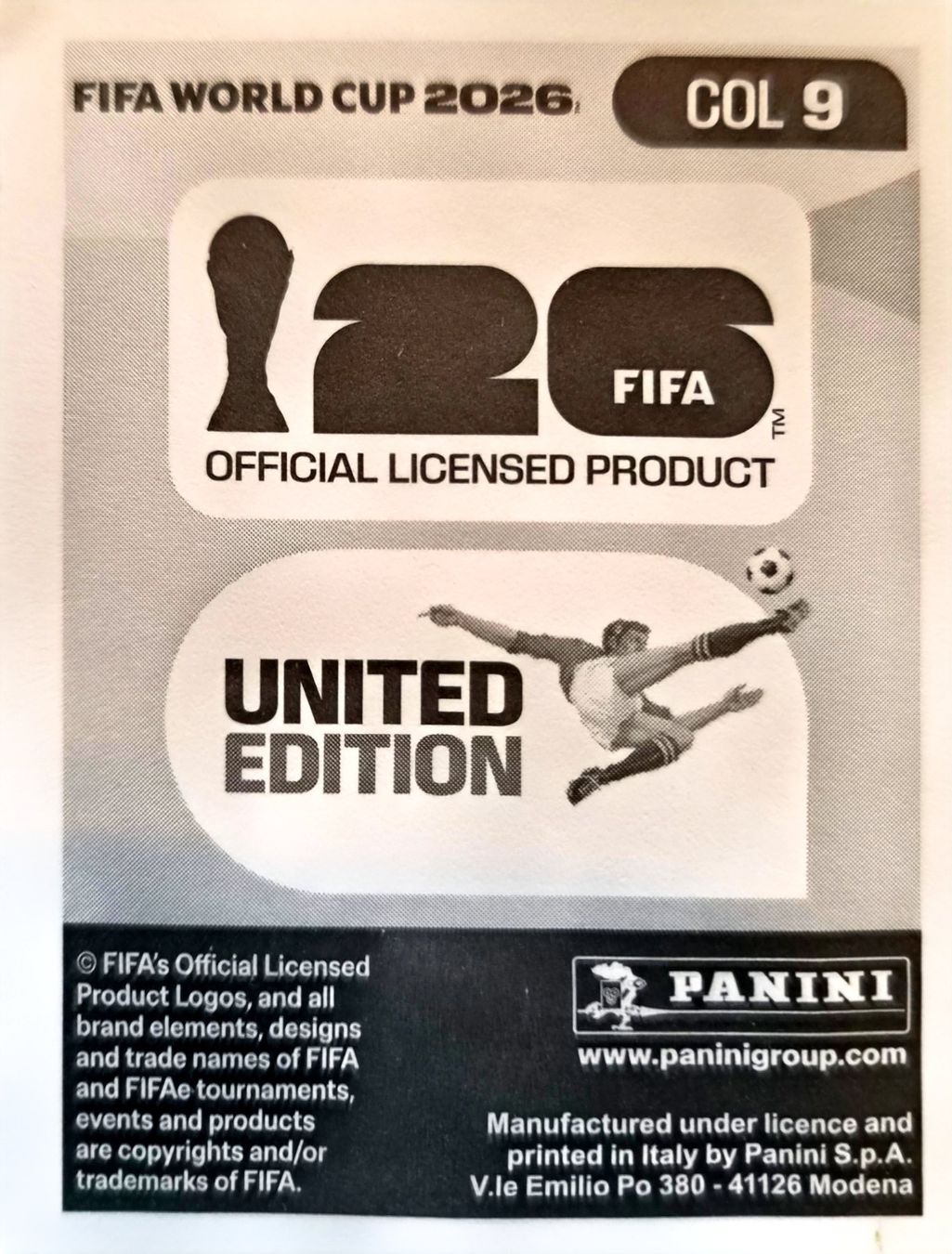 Panini Carte collezionabili: Carte FIFA World Cup 2026 COL 9 – Usato da Clarens venduto da rim_g98y 1