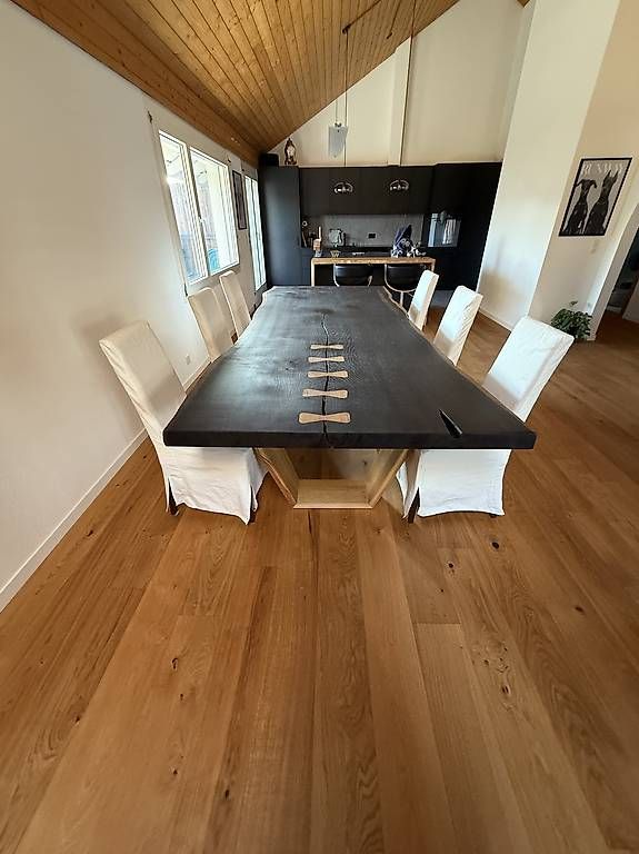 Tables: Massivholz Esstisch Einzelstück – D'occasion à Wolfhausen par Swader72 3
