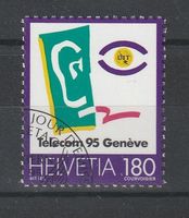 SUISSE 1995 - Télécom Genève 95 . Oblitéré.