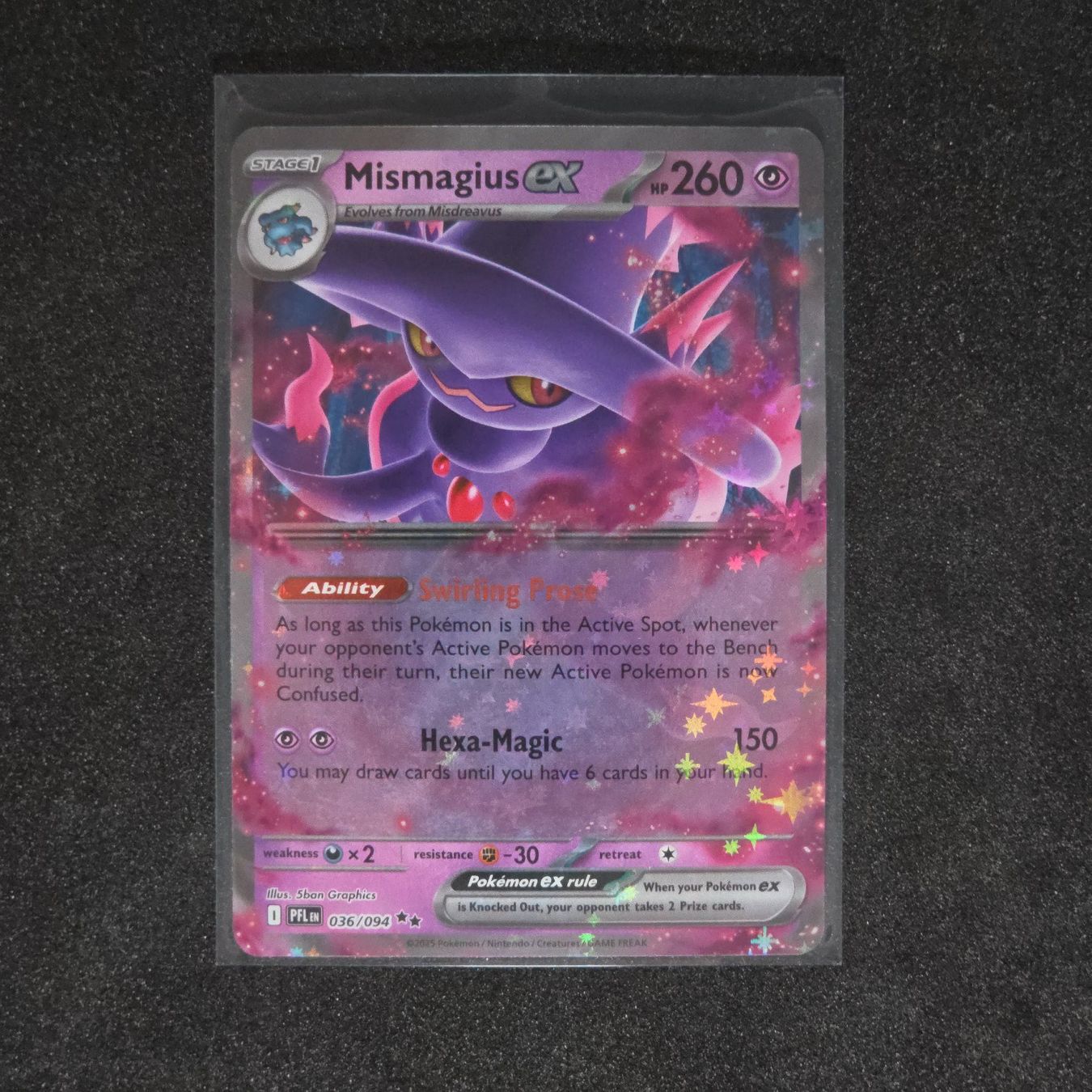 Pokémon Carte collezionabili: Mismagius ex - PFL-36 – Nuovo (secondo la descrizione) da St. Gallen venduto da CardZelo