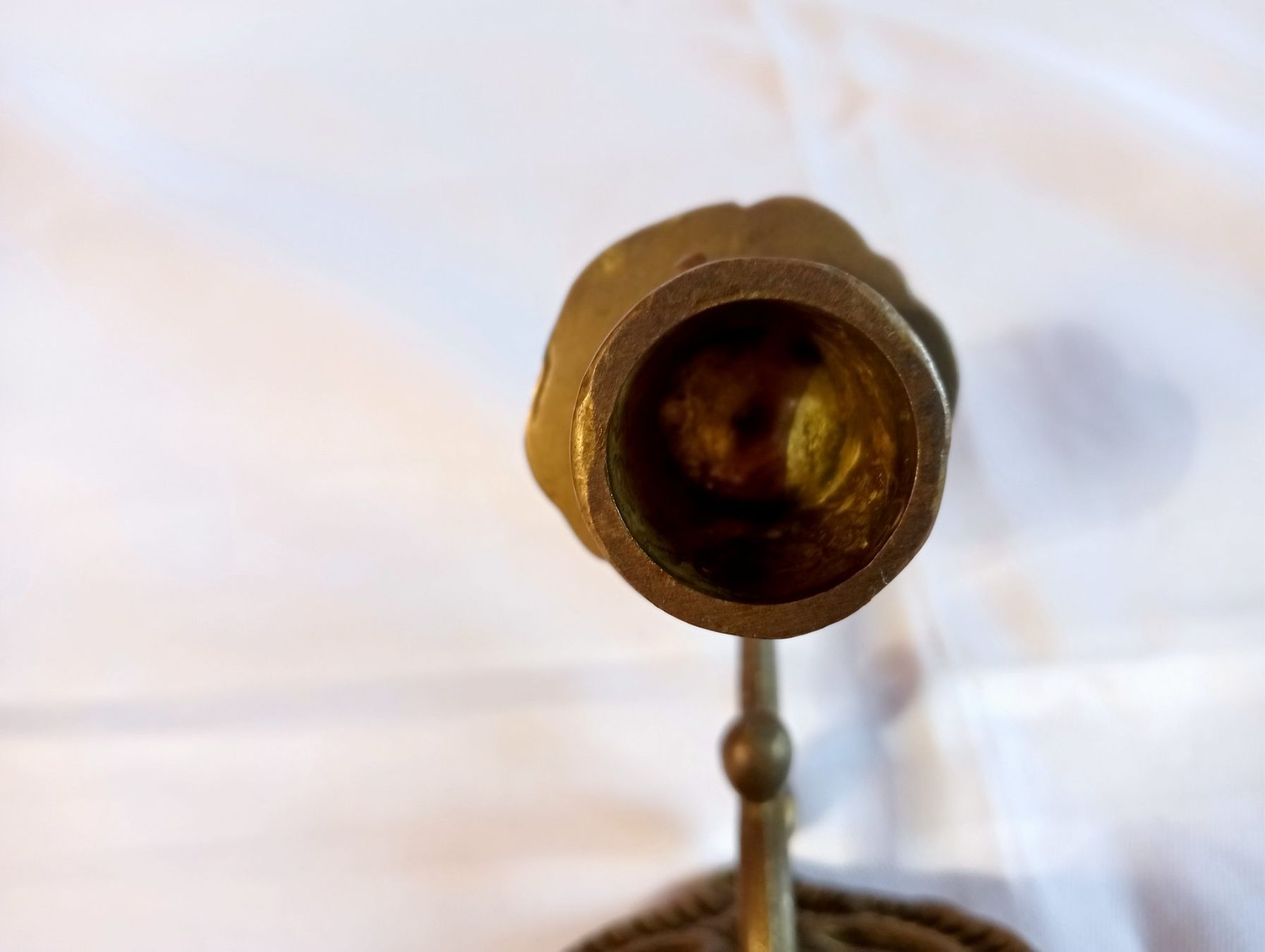 Portacandele: Antiker Wandkerzenhalter aus Messing oder Bronze 818 Gramm – Usato da Oberdorf BL venduto da Barocki888 6