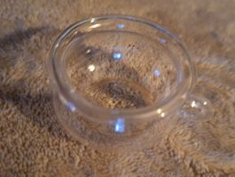 Hübscher Nachttopf aus Glas fürs grosse Puppenhaus, neu
