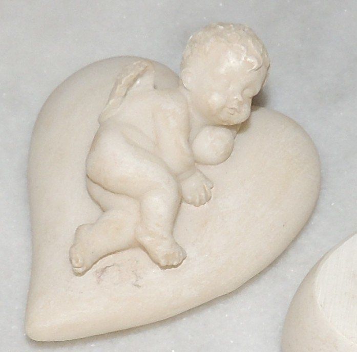 Barattoli: ANTIKE SCHATULLE "ANGEL" BEIN HANDMADE 129 GRAMM – Nuovo (secondo la descrizione) da Au ZH venduto da FashionConsultant