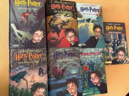 7 Harry Potter Bücher gebunden - guter Zustand!