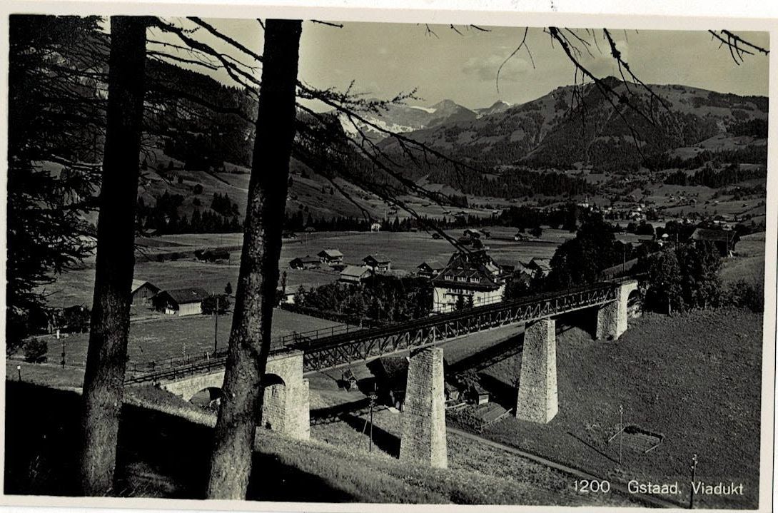 Cartoline postali: Gstaad Viadukt Verlag b Bromsilber – Usato da Sulz AG venduto da Oberdanne8