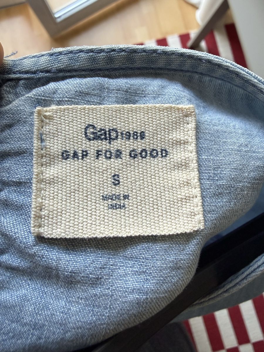 Gap Top: GAP Denim Blouse Ruffled Sleeves Size S – Usato da Buchs SG venduto da ayt_87vv 2