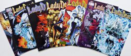 LADY DEATH LOT 7 COMICS SEXY BAD GIRL GODDESS CHAOS 1990/OO
