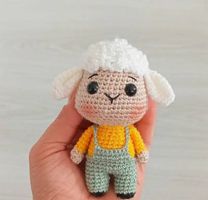Schafe- Schlüsselanhänger, Handarbeit, gehäkelt, Amigurumi