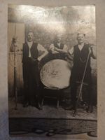 Alte Fotopostkarte drei Käser
