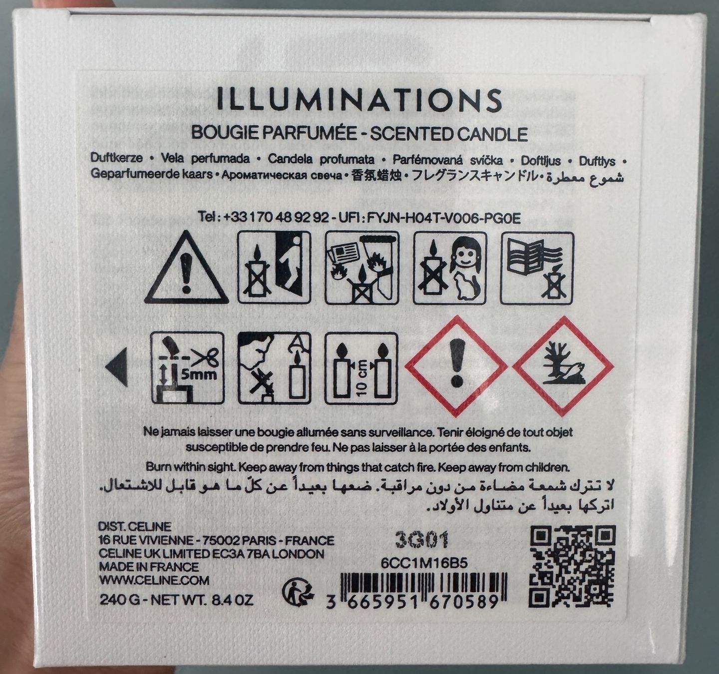 Candele: CELINE Illuminations Duftkerze Kerze 240g – Nuovo e nell'imballaggio originale da Zürich venduto da dodichnobli 3