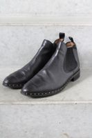 Pertini Leather Ankle Boots with Studs