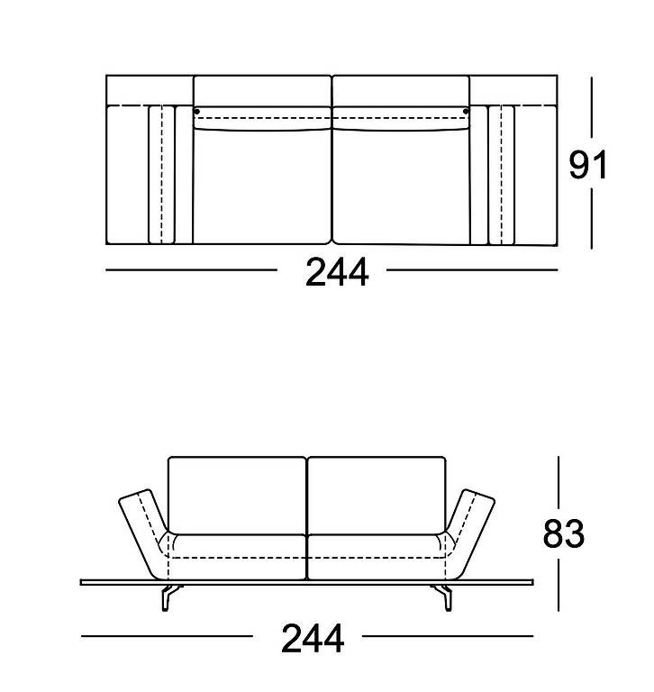 Divani: Rolf Benz Sofa AURA – Usato da Uster venduto da Funseller 2