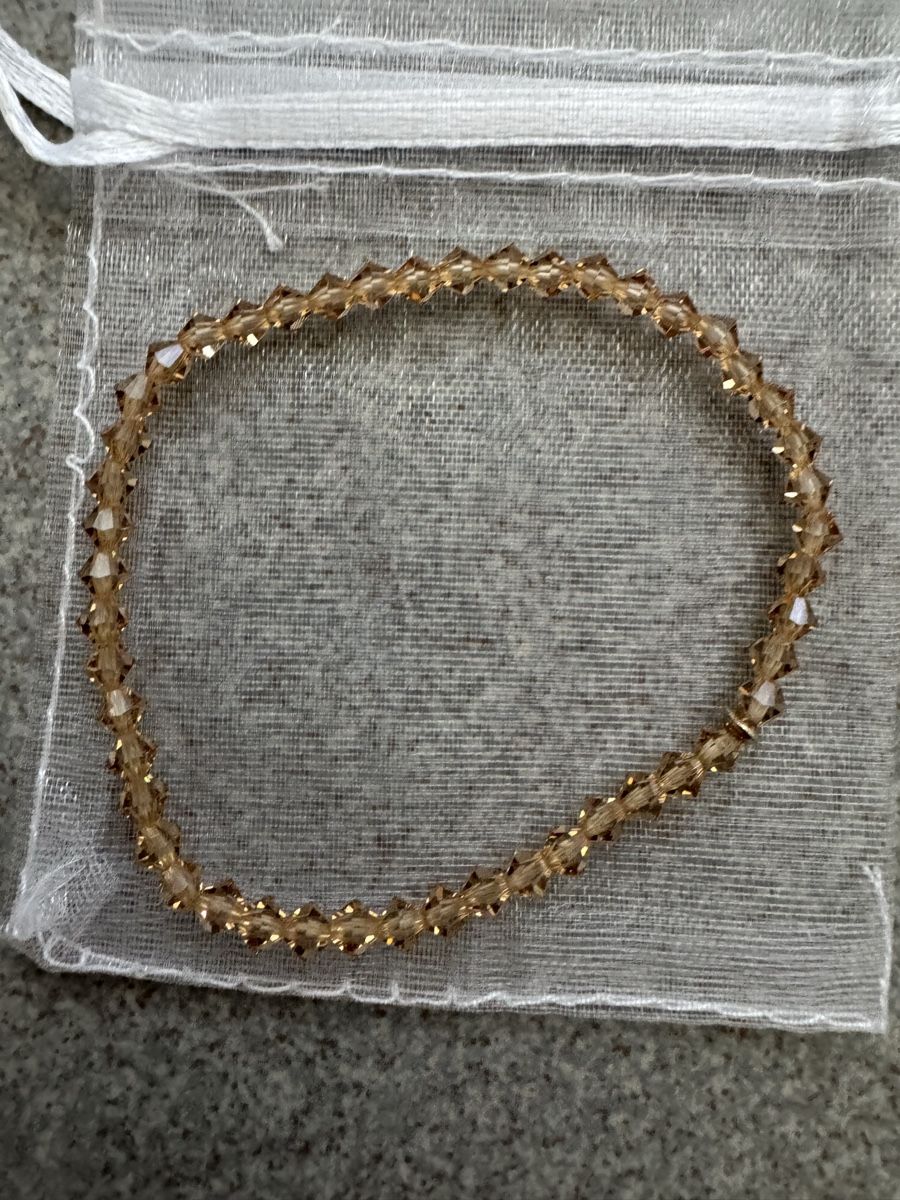 Bracciali & Braccialetti: Modearmband aus hellbraunen Steinen – Nuovo (secondo la descrizione) da Uznach venduto da Martina191185