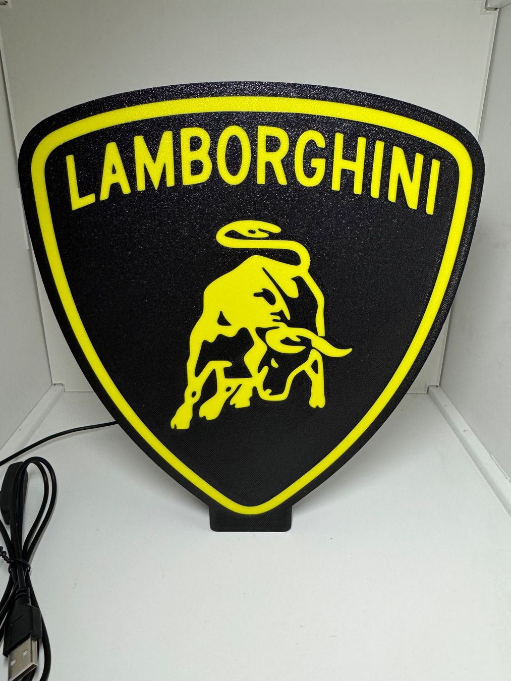 Lampade: Lightbox lampe led LOGO LAMBORGHINI – Nuovo (secondo la descrizione) da Vicques venduto da PAMB3D