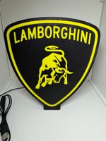 Lightbox lampe led LOGO LAMBORGHINI