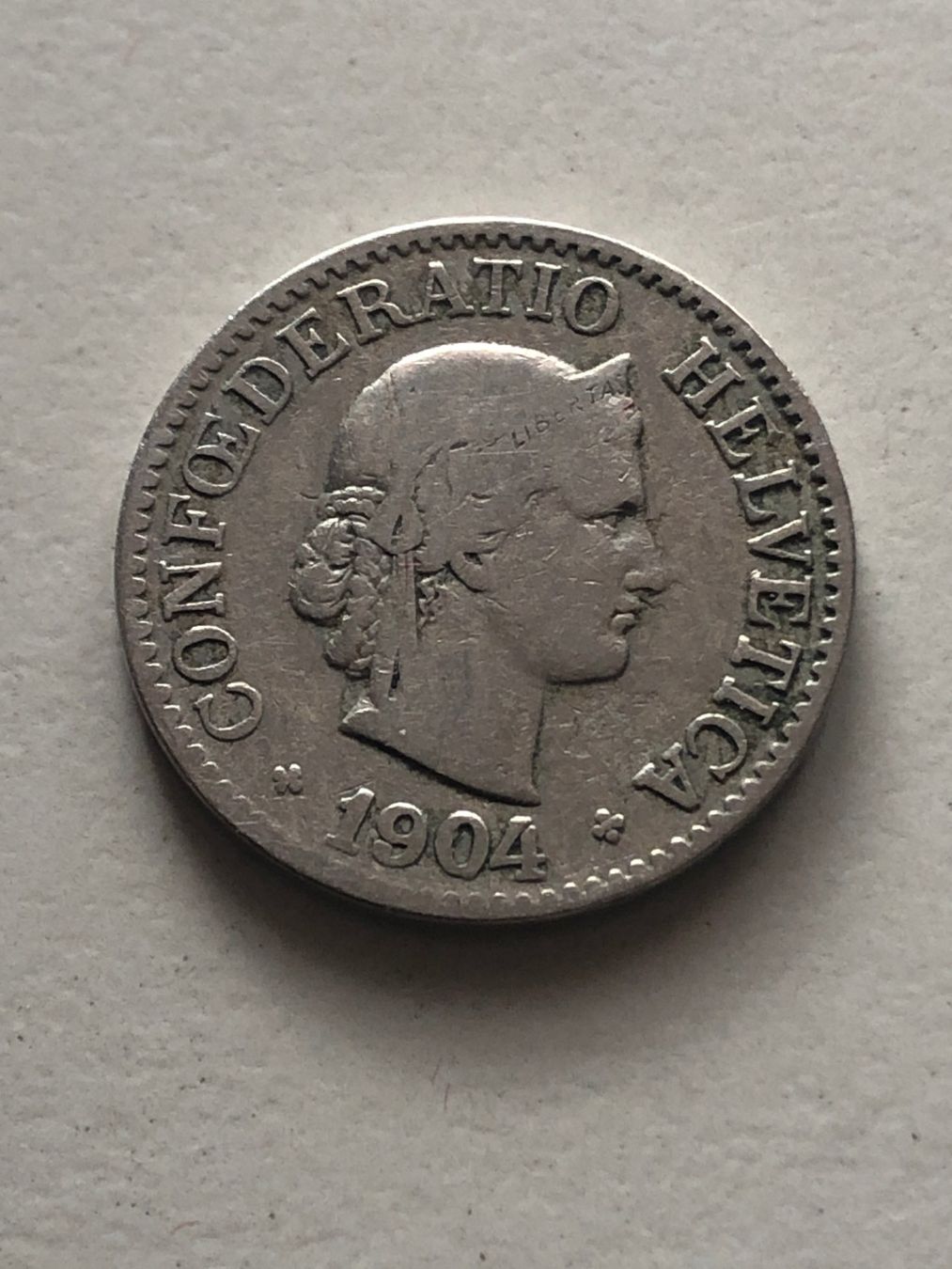 Alle Münzen: 10 Rp. 1904 – Gebraucht aus Schötz von Odpa