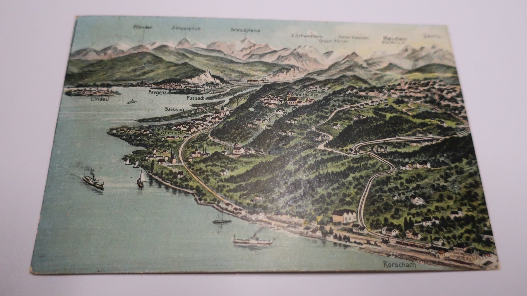 Cartes postales: Rorschach Panorama Bodensee 1909 – D'occasion à Cormoret par Pascalll2001 1