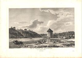 Schloss Wörth  Originalkupferstich von Perignon 1780