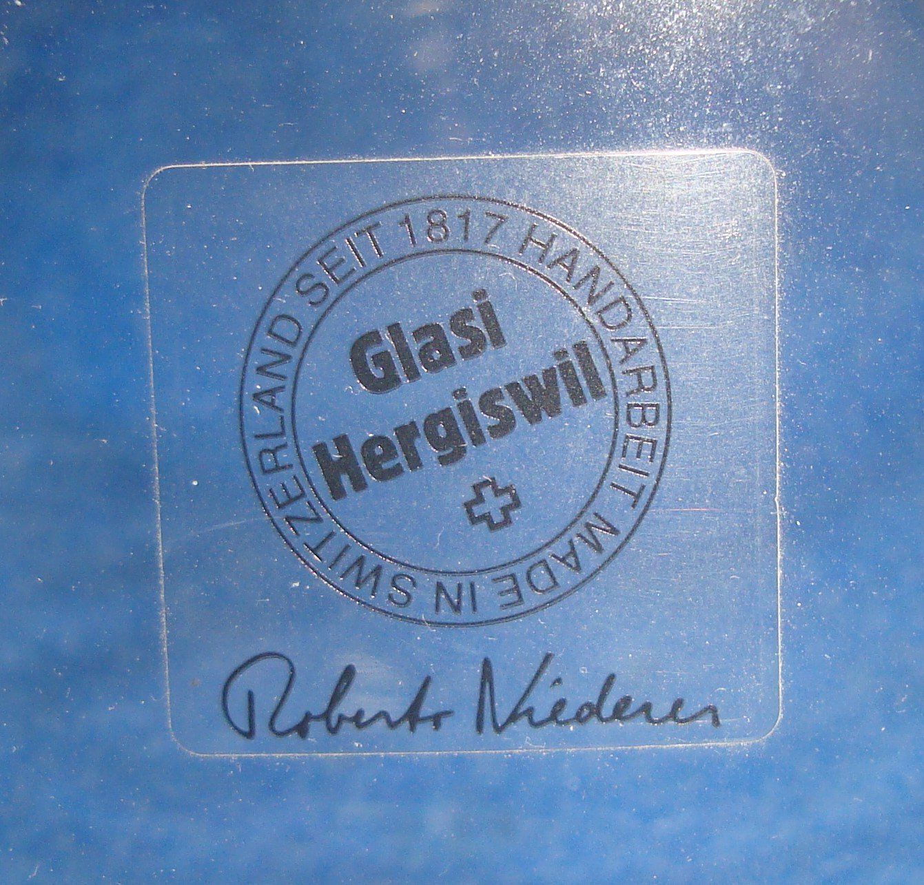 Glasi Hergiswil Caraffe: Dekantierflasche Glasi Hergiswil – Usato da Vordemwald venduto da tinumesser 3