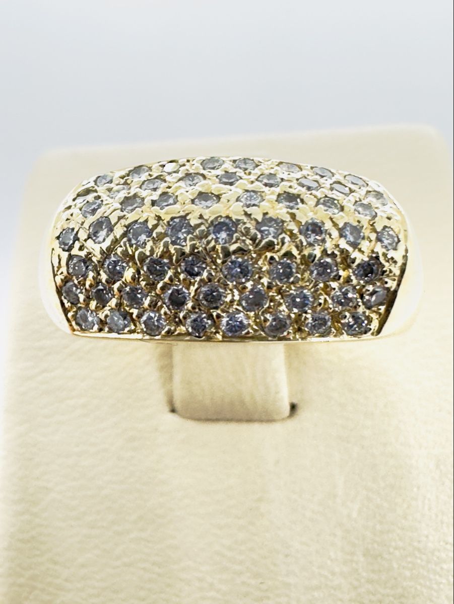 Anelli: 750/18 Karat Gold Ring mit 050 Ct Brillanten – Usato da Murg venduto da MTGold 7