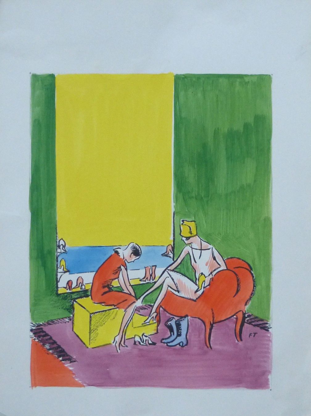 Dipinti: Fritz Traffelet (1897-1954) Illustrator - Kolorierte Litho – Usato da Dietikon venduto da immortal-stars