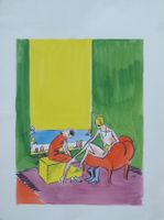 Fritz Traffelet (1897-1954) Illustrator - Kolorierte Litho