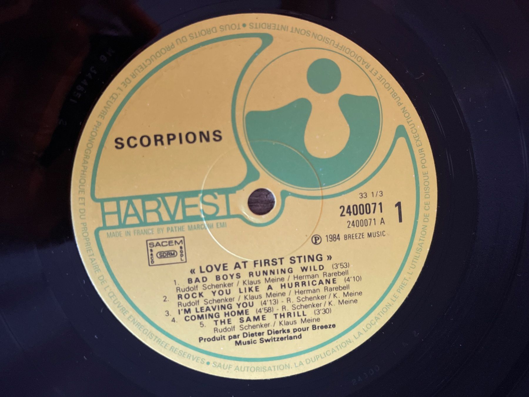 Dischi in vinile: A420/Scorpions - Love at First Sting – Usato da Frutigen venduto da Philippe_jsp 2