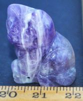 Deko Heilstein G-775 – Katze – Amethyst 2x2,5cm