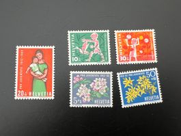 Pro Juventute 1962 Satz ** Perfekt (4696)