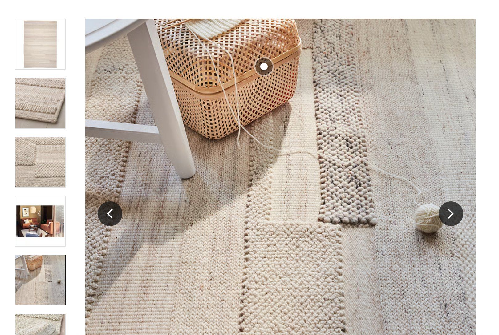 Ikea Tapis: Tapis en laine beige – D'occasion à Chêne-Pâquier par mur_s296 1