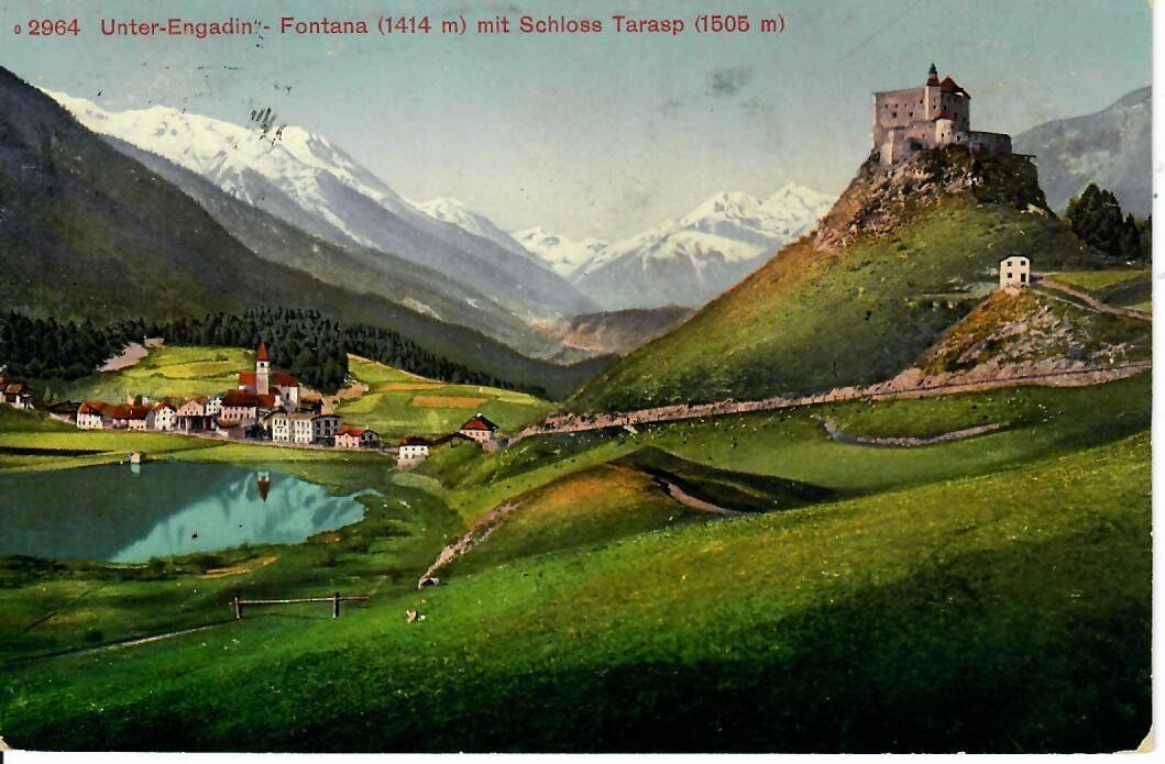 Ansichtskarten: Unter Engadin - Fontana 1916 – Gebraucht aus Hochdorf von Ziegel-16