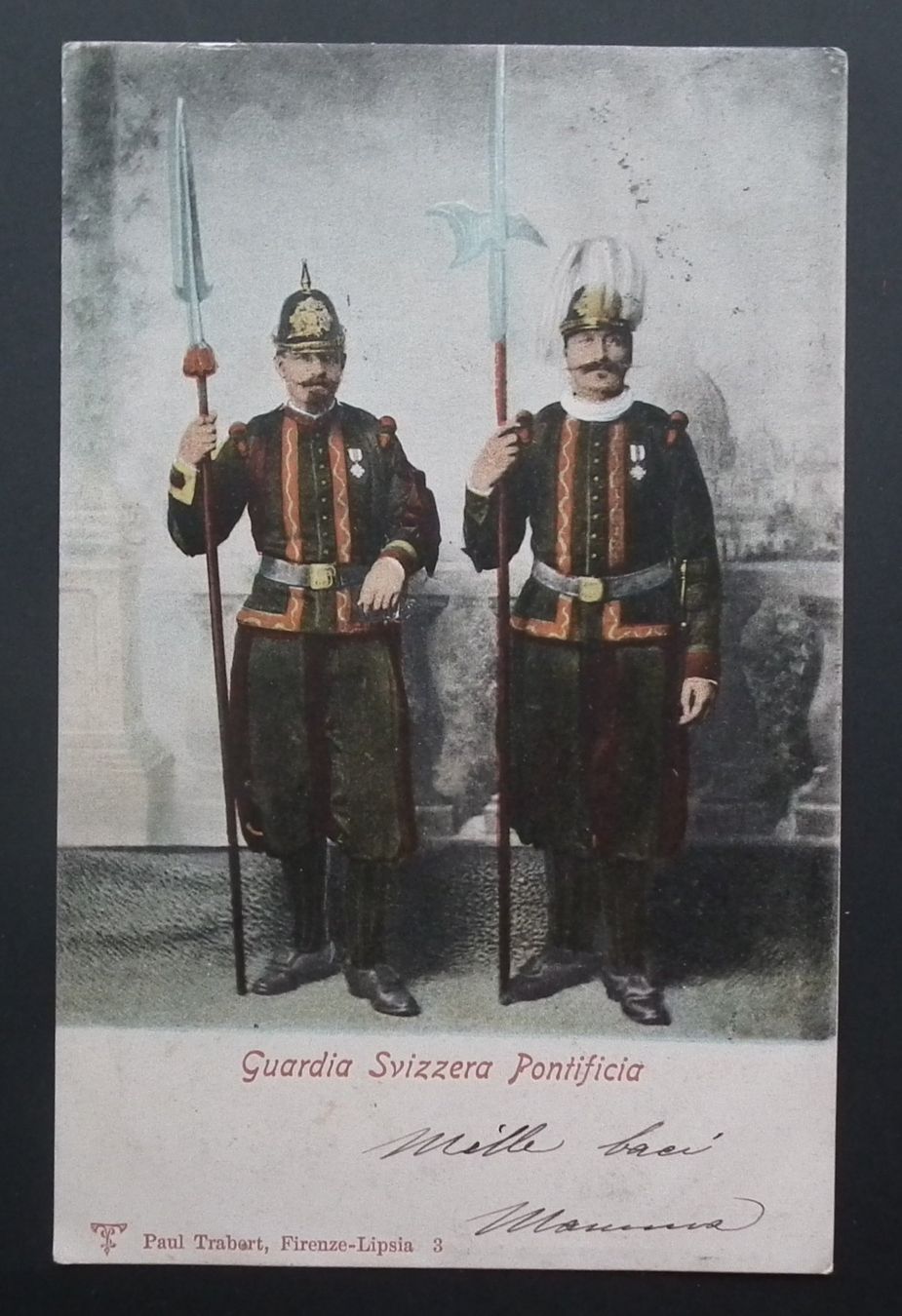 Cartoline postali: Schweizer Garde in Roma 1903  Ansichtskarte gelaufen – Usato da Kriens venduto da WULLU99