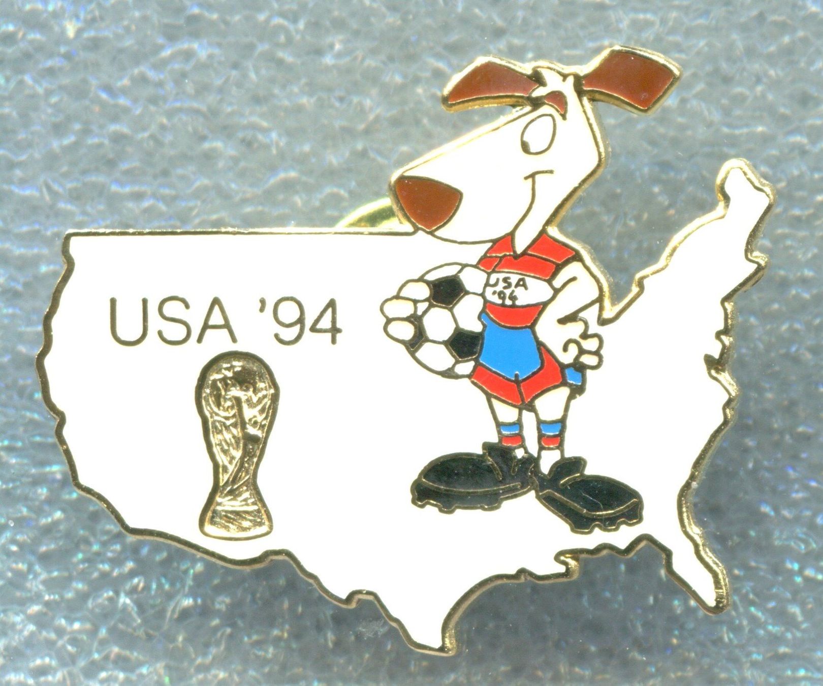 Fifa Plaketten & Abzeichen: FIFA  USA WM '94  Maskottchen  – Gebraucht aus Winterthur von Sammleroase