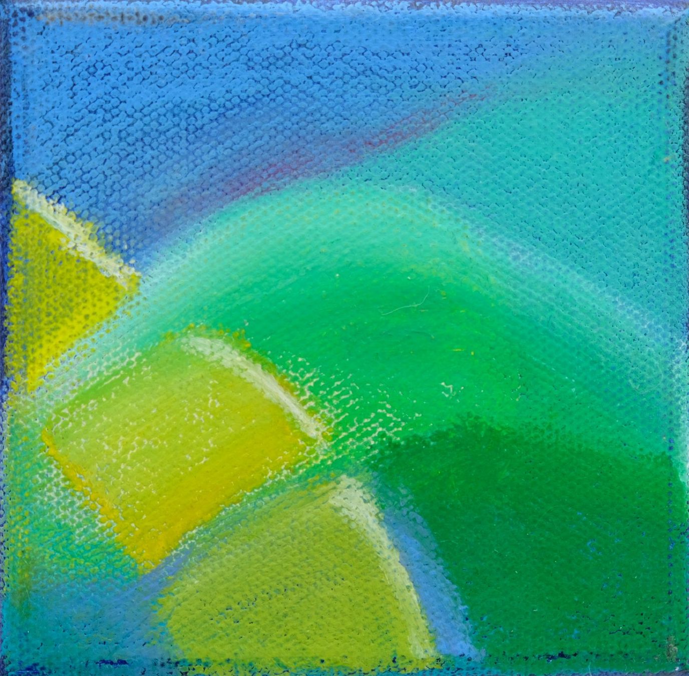 Dipinti: Gemälde Bild Gouache 10 x 10 cm - Nr. 5 – Usato da Häusernmoos venduto da Galerie23