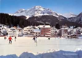 Lenzerheide GR // Eisläufer Eisbahn Eisfeld // Winter