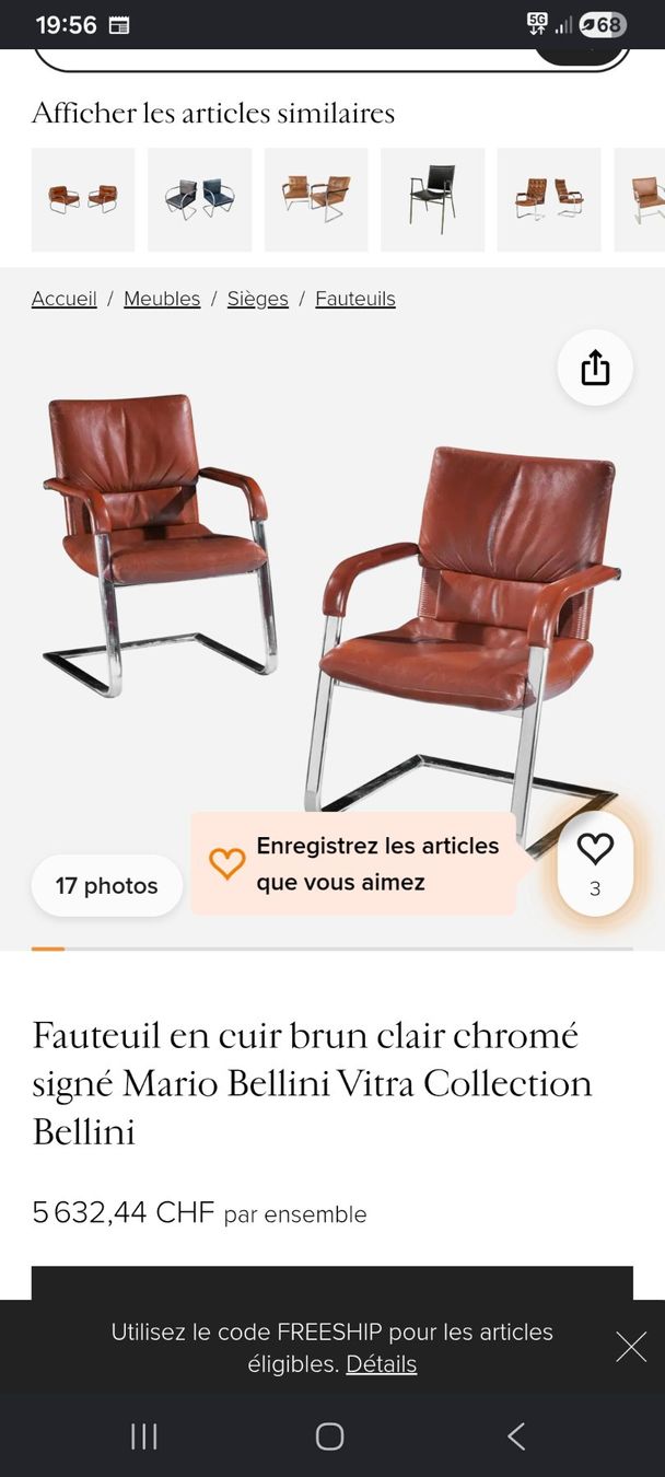 Vitra Sedie: 2 Chaises Vitra par Mario Bellini 1986 – Usato da Genève venduto da lolo1232 7