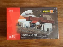 Faller 120236 Drei Trafostationen Bausatz