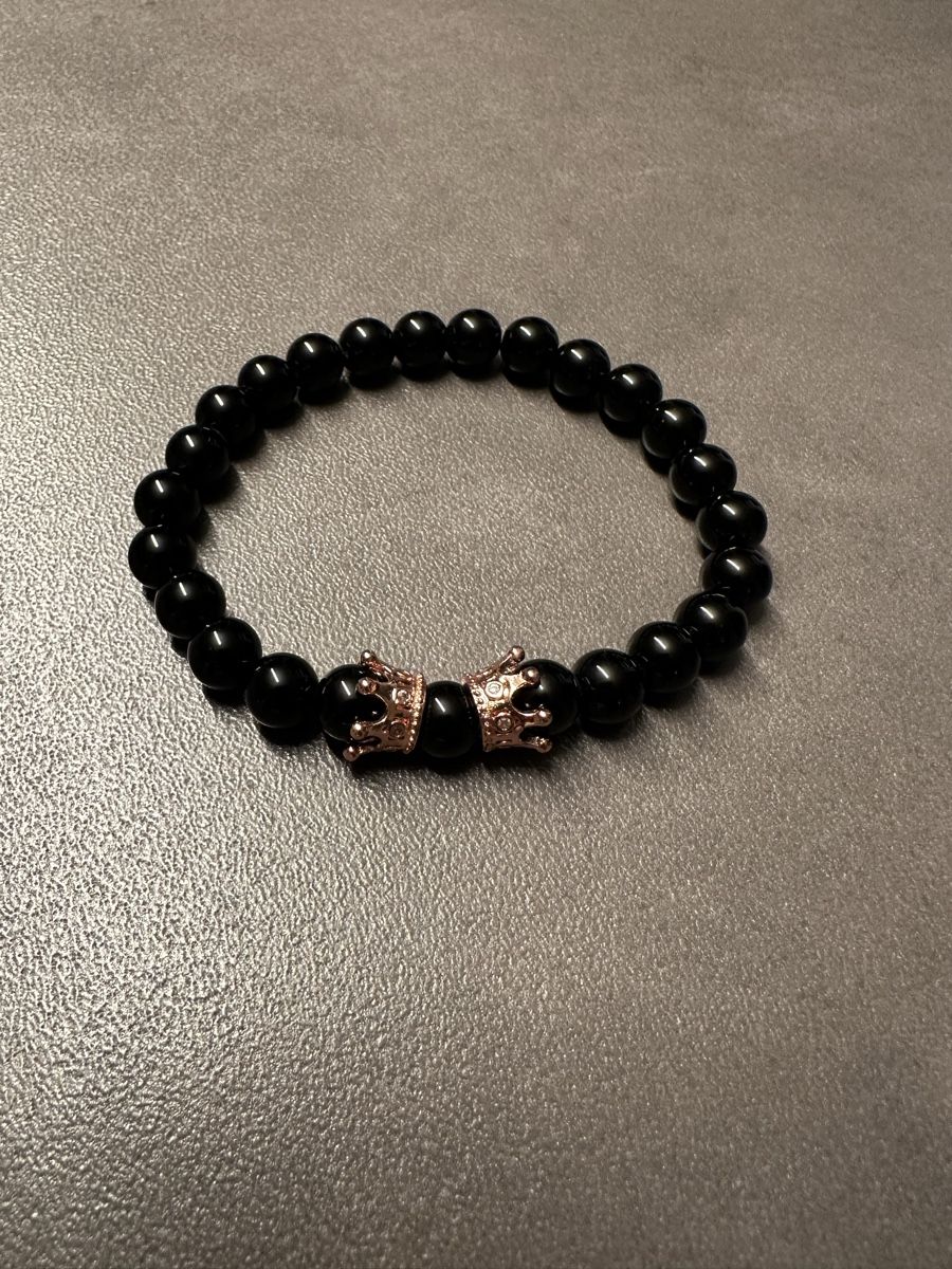 Armbänder & -reifen: Modischer Onyx Armschmuck mit Krone/Löwe/Silber Muster! – Neu (gemäss Beschreibung) aus Weinfelden von dyildiz95 2