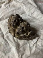 Putti in legno scolpiti a mano con foglia oro