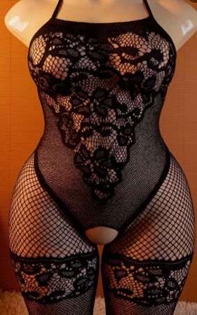 Sexy bodystosking-Aperto tra le gambe-1size-Unisex- nuovo