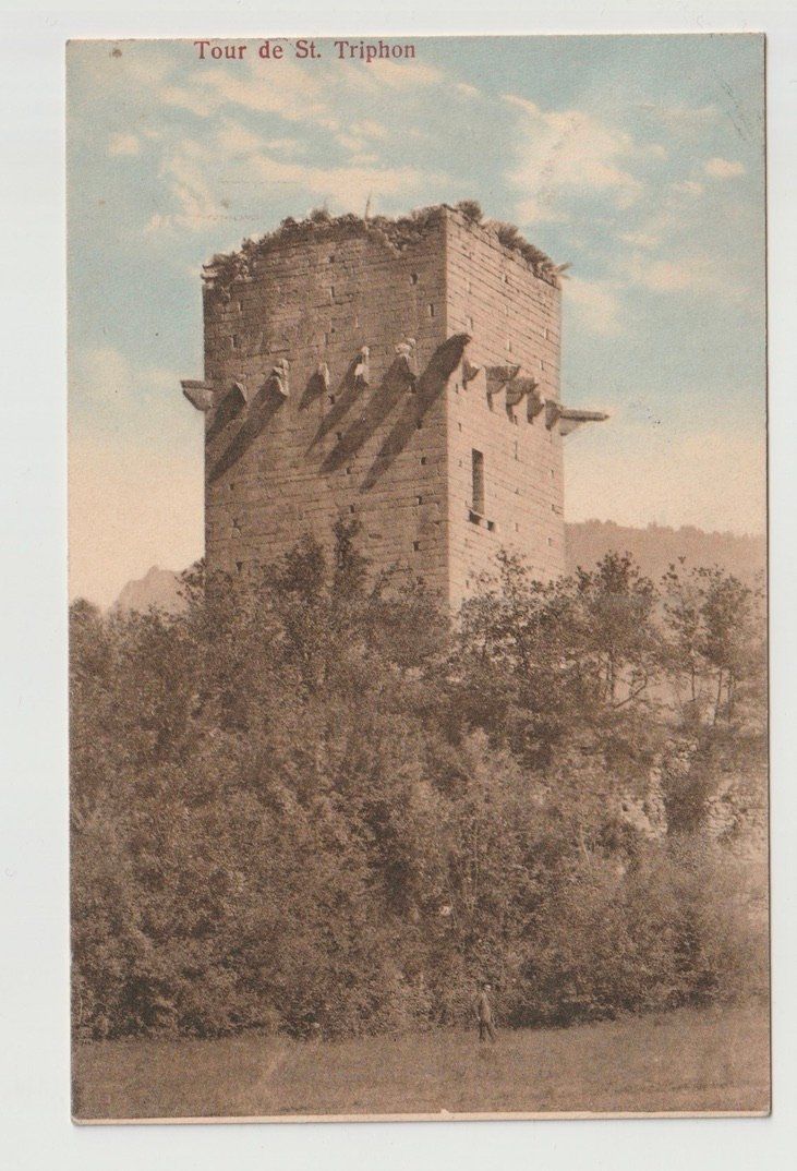 Cartoline postali: Tour de St-Triphon (distr. Aigle – Usato da Lausanne venduto da PL22neufx