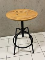Tabouret de bar vintage, bois et métal noir - IKEA Kullaberg