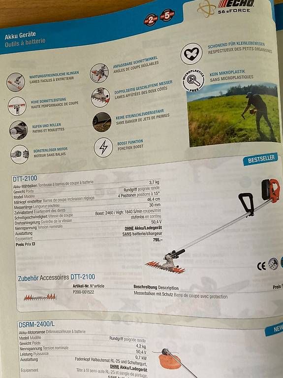 Küchengeräte: Echo DTT-2100Grasschneider /DPB 2500 Bläser  – Neu und originalverpackt aus Effretikon von citroen2cv6 3