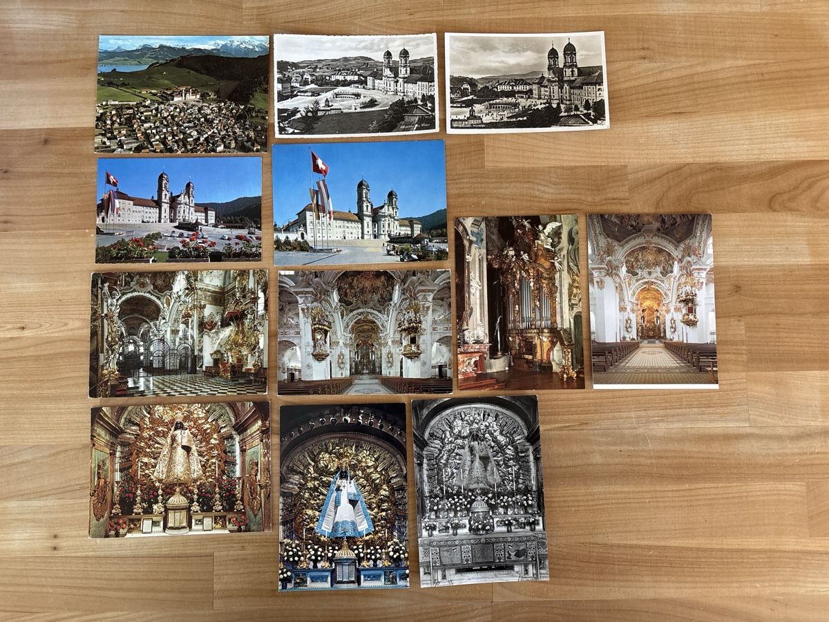 Cartoline postali: AK von Kloster Einsiedeln – Usato da Rümlang venduto da Brieftaube2