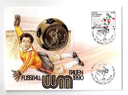 1990_Italien_Fussball WM_Münzbrief ohne Beschreibung