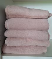5 grosse Frotteetücher altrosa (gebraucht)