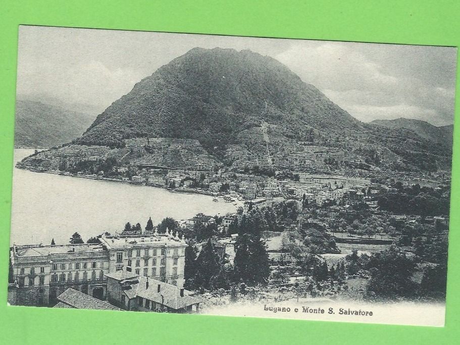 Cartoline postali: Lugano e Monte S.Salvatore – Usato da Zürich venduto da t24_de